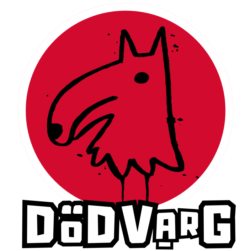 logo of dod wolf over blood moon